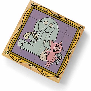 Mo Willems' Elephant & Piggie Wooden Cube Puzzle