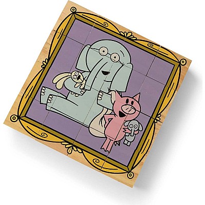 Mo Willems' Elephant & Piggie Wooden Cube Puzzle