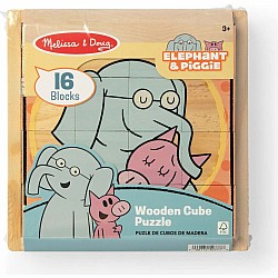 Mo Willems' Elephant & Piggie Wooden Cube Puzzle