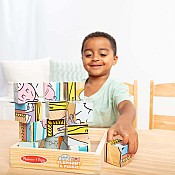 Mo Willems' Elephant & Piggie Wooden Cube Puzzle