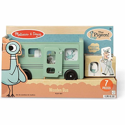 Mo Willems' The Pigeon! Wooden Bus Play Set