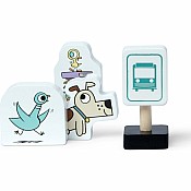Mo Willems' The Pigeon! Wooden Bus Play Set