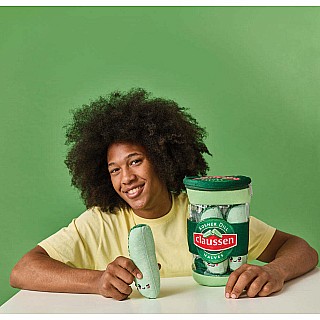 Claussen Kosher Dill Pickles Packaging Plush