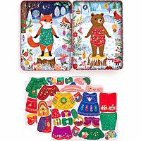 Mudpuppy Merry Woodland Magnetic Dress-Up Set