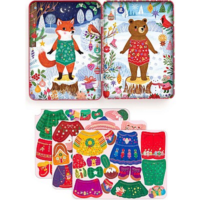 Mudpuppy Merry Woodland Magnetic Dress-Up Set