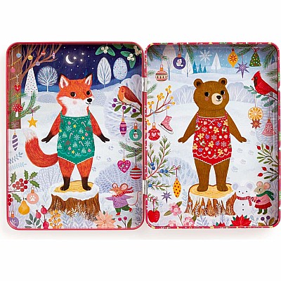 Mudpuppy Merry Woodland Magnetic Dress-Up Set