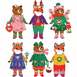 Mudpuppy Merry Woodland Magnetic Dress-Up Set