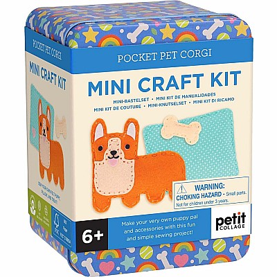 Petit Collage Mini Craft Kit: Pocket Corgi