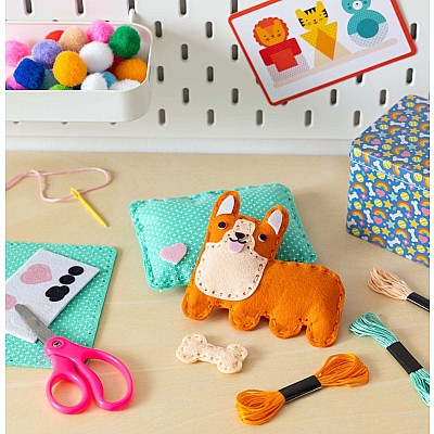 Petit Collage Mini Craft Kit: Pocket Corgi