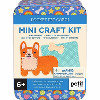 Petit Collage Mini Craft Kit: Pocket Corgi