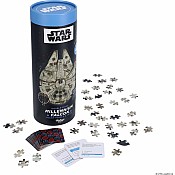 Star Wars Double-Sided Millennium Falcon Jigsaw Puzzle & Trivia