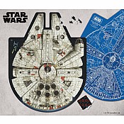 Star Wars Double-Sided Millennium Falcon Jigsaw Puzzle & Trivia
