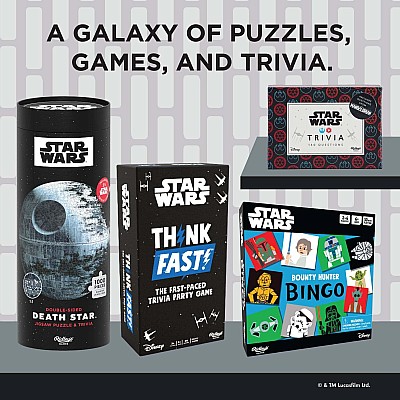 Star Wars Double-Sided Millennium Falcon Jigsaw Puzzle & Trivia