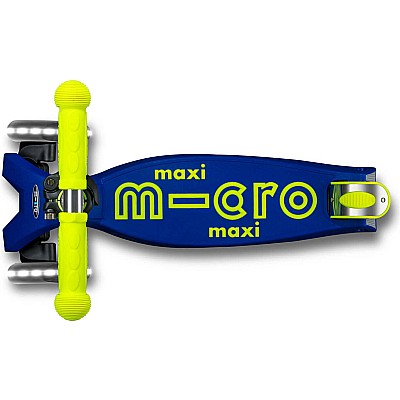 Micro Kickboard Maxi Deluxe Foldable LED Scooter - New Neon Colors