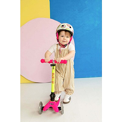 Micro Kickboard Mini Deluxe Foldable LED Scooter - New Neon Colors