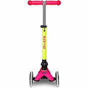 Micro Kickboard Mini Deluxe Foldable LED Scooter - New Neon Colors
