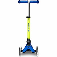Micro Kickboard Mini Deluxe Foldable LED Scooter - New Neon Colors