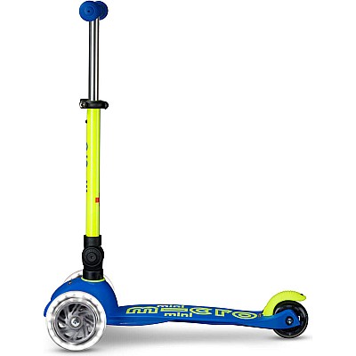 Micro Kickboard Mini Deluxe Foldable LED Scooter - New Neon Colors