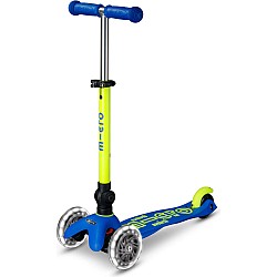 Micro Kickboard Mini Deluxe Foldable LED Scooter - New Neon Colors