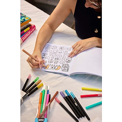 Cozy Art Yummy Food Coloring Notebook