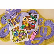 Cozy Art Tiny House Coloring Notebook