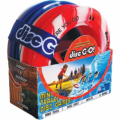 Disc Go! Mini Travel Disc Game - Red, White, & Blue