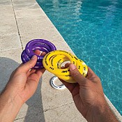 Disc Go! Mini Travel Disc Game - Yellow, White, & Purple