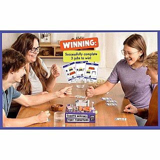 Giants Moving Tiny Furniture Party Game