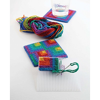 Discover Needlepoint Coaster Kit