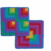 Discover Needlepoint Coaster Kit
