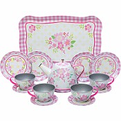 Fancy Tea 15 Piece Tin Tea Set