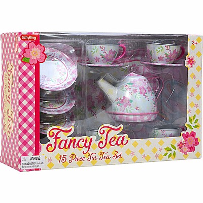 Fancy Tea 15 Piece Tin Tea Set