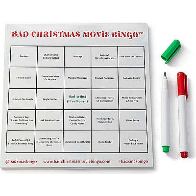 Bad Christmas Movie Bingo Party Game