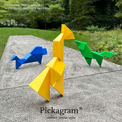 Pickagram Magnetic 3D Art Tangram Puzzle