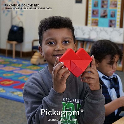 Pickagram Magnetic 3D Art Tangram Puzzle