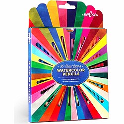 36 Vivid Colors Watercolor Pencils Rainbow