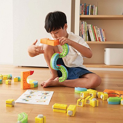 Rail Cube Magnetic Monorail Deluxe Block Set