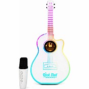 Rock Star Karaoke Guitar Speaker & Mic Set White