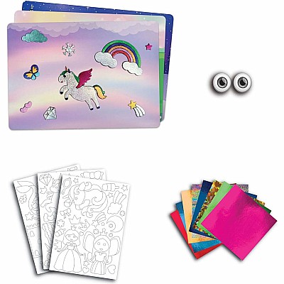 Peel & Press Foil Fun Art Kit - Unicorns & Princesses