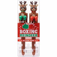 Boxing Reindeer Action Pens