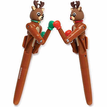Boxing Reindeer Action Pens
