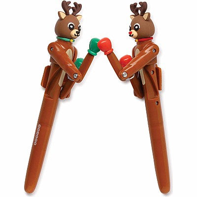 Boxing Reindeer Action Pens