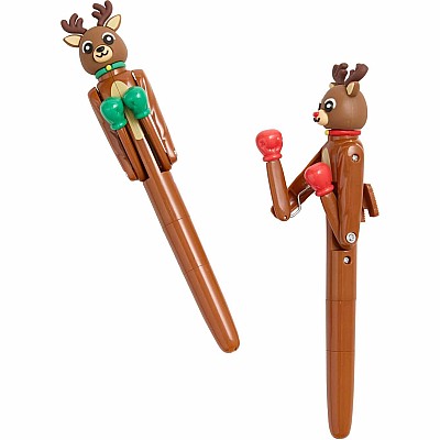 Boxing Reindeer Action Pens
