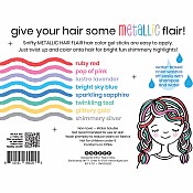 Metallic Hair Flair 8 Hair Shimmery Color Gel Sticks