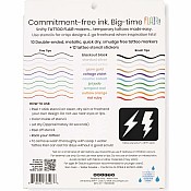 Metallic Tattoo Flair 10 Tattoo Markers + 12 Stencils