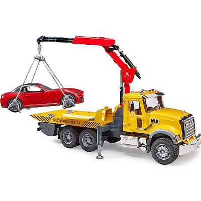 Bruder MACK Granite Tow Truck with Roadster