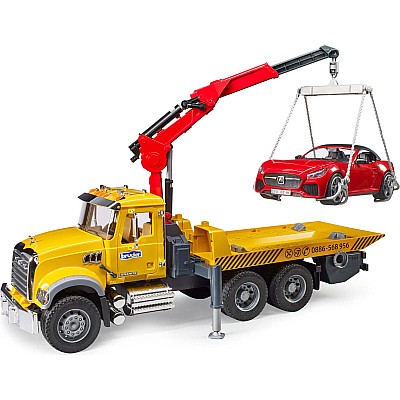 Bruder MACK Granite Tow Truck with Roadster