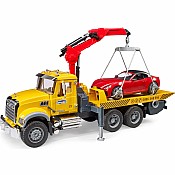 Bruder MACK Granite Tow Truck with Roadster