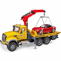Bruder MACK Granite Tow Truck with Roadster