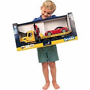 Bruder MACK Granite Tow Truck with Roadster